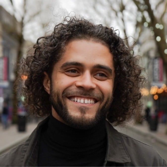 Portrait shot of a man smiling